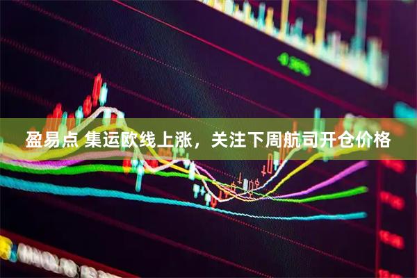 盈易点 集运欧线上涨，关注下周航司开仓价格